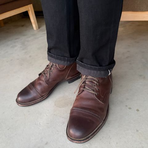 Viberg Service Boot PCT in Maryam Port 1071 Vitello Calf Nubuck