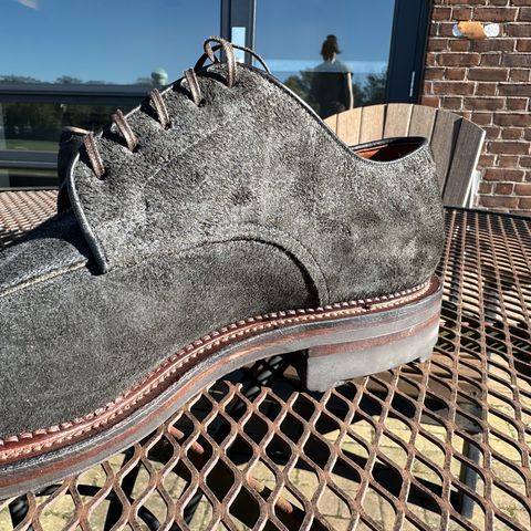 Viberg Savoy Split-Toe in Horween Earth Reverse Chamois