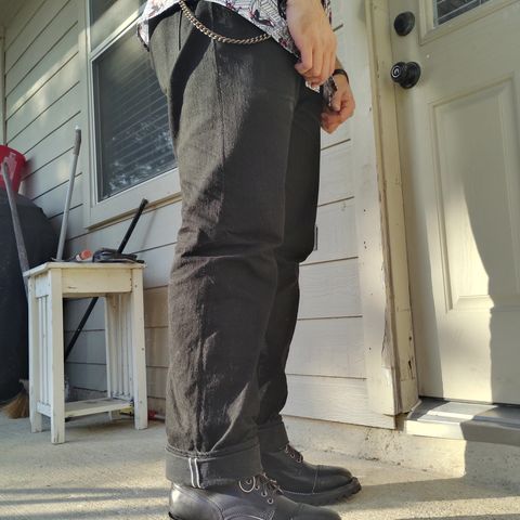 Thursday Black Label Challenger in Maryam Natural Horsebutt Overdyed Black
