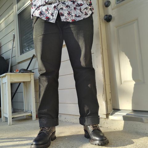 Thursday Black Label Challenger in Maryam Natural Horsebutt Overdyed Black