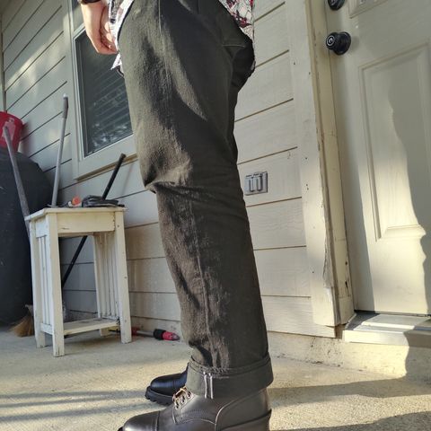 Thursday Black Label Challenger in Maryam Natural Horsebutt Overdyed Black