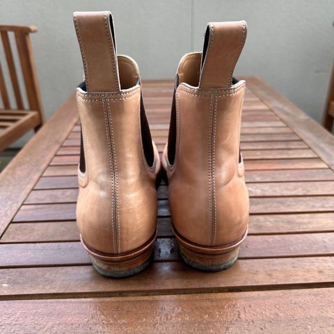 View photo of Briselblack The Seventh Chelsea Boot in Shinki Natural Shell Cordovan