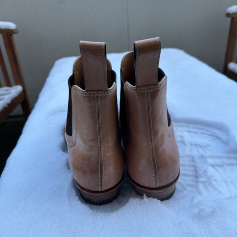 Briselblack The Seventh Chelsea Boot in Shinki Natural Shell Cordovan