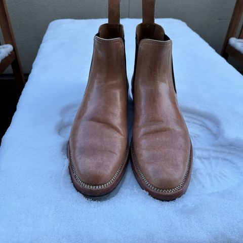 Briselblack The Seventh Chelsea Boot in Shinki Natural Shell Cordovan