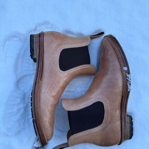 Briselblack The Seventh Chelsea Boot in Shinki Natural Shell Cordovan