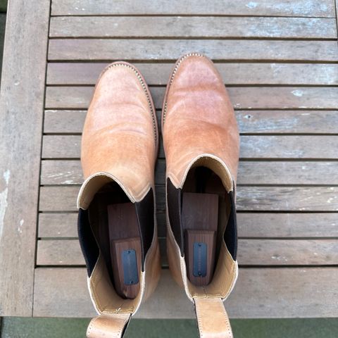 Briselblack The Seventh Chelsea Boot in Shinki Natural Shell Cordovan