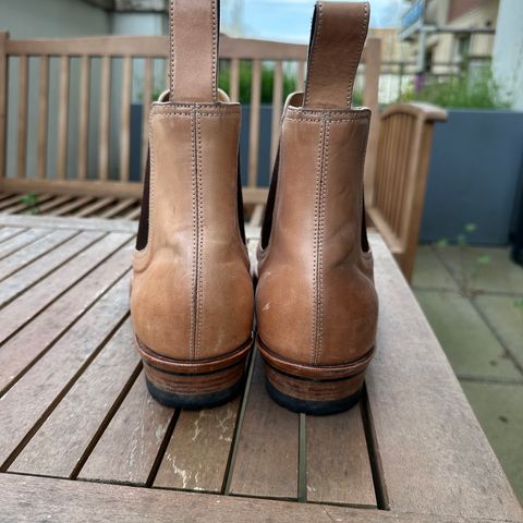 Briselblack The Seventh Chelsea Boot in Shinki Natural Shell Cordovan