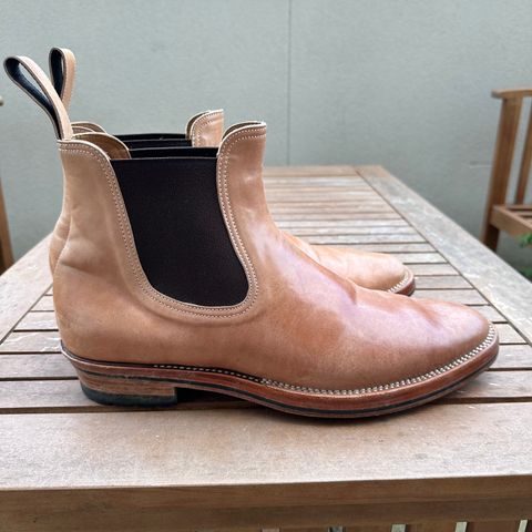 Briselblack The Seventh Chelsea Boot in Shinki Natural Shell Cordovan