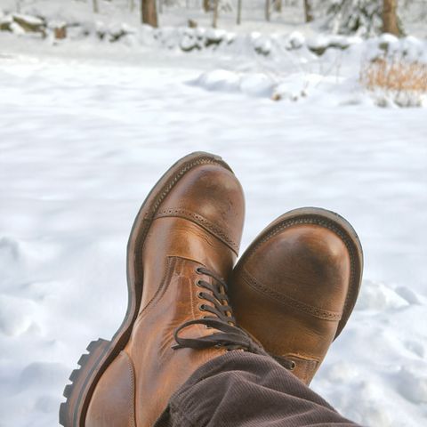Viberg Service Boot BCT in Horween Natural Cypress