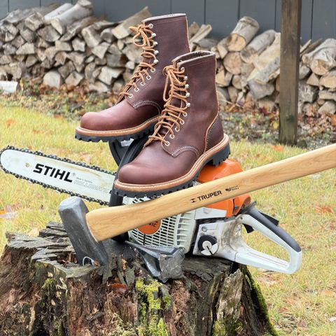 Red Wing Logger in S.B. Foot Briar Oil Slick