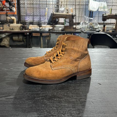 Sagara Bootmaker Boondockers in Conceria Cloe Superlux Reverse Horsebutt