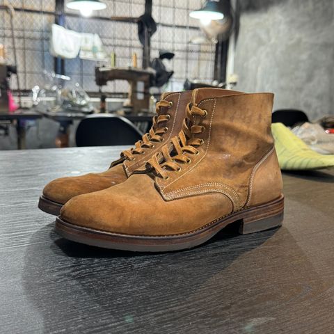 Sagara Bootmaker Boondockers in Conceria Cloe Superlux Reverse Horsebutt