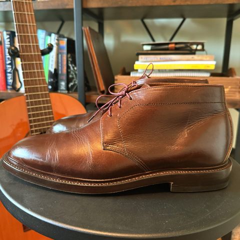 Grant Stone Chukka in Horween Crimson Chromexcel