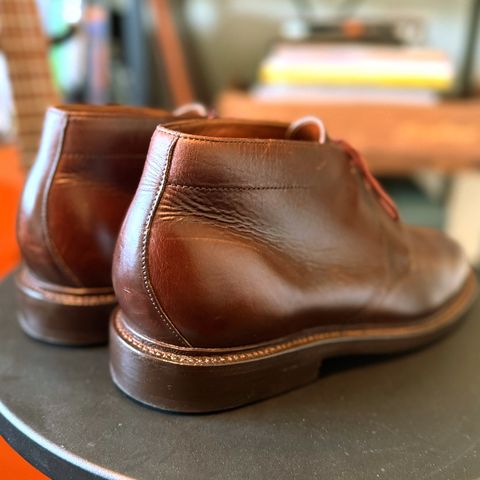 Grant Stone Chukka in Horween Crimson Chromexcel