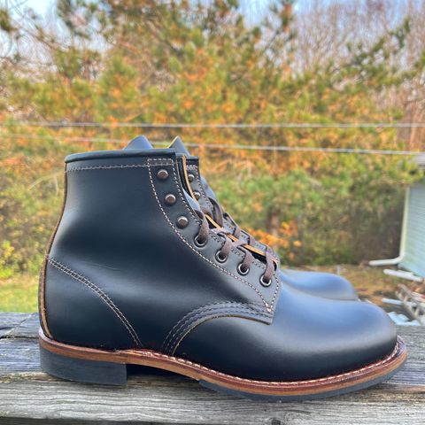Red Wing Beckman Flatbox in S.B. Foot Black Klondike