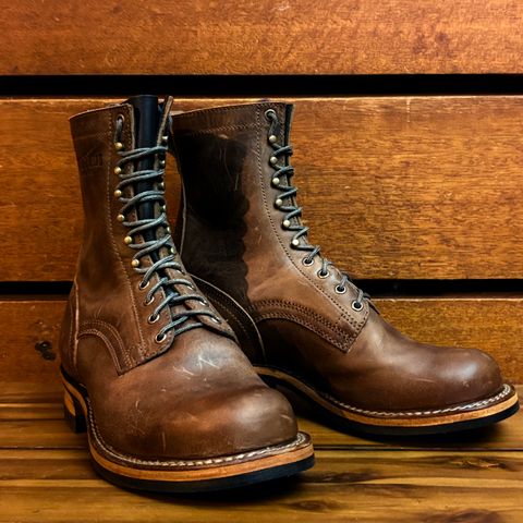 Drew's 8-inch Work Boot in Rowdy Smooth