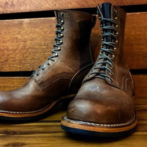 Drew's 8-inch Work Boot in Rowdy Smooth