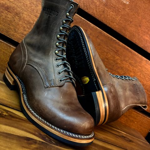 Drew's 8-inch Work Boot in Rowdy Smooth