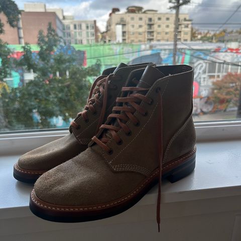John Lofgren M-43 Service Shoes in Horween Natural Chromexcel Roughout