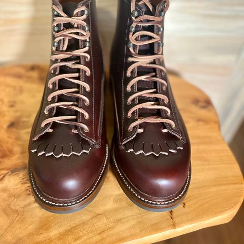Caswell Carver in Wickett & Craig Chestnut Oiled Latigo