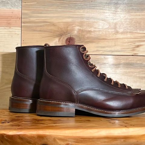 Caswell Carver in Wickett & Craig Chestnut Oiled Latigo
