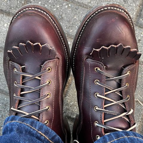 Caswell Carver in Wickett & Craig Chestnut Oiled Latigo
