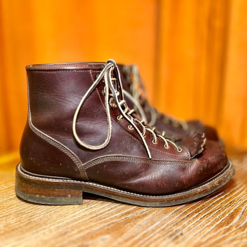 Caswell Carver in Wickett & Craig Chestnut Oiled Latigo