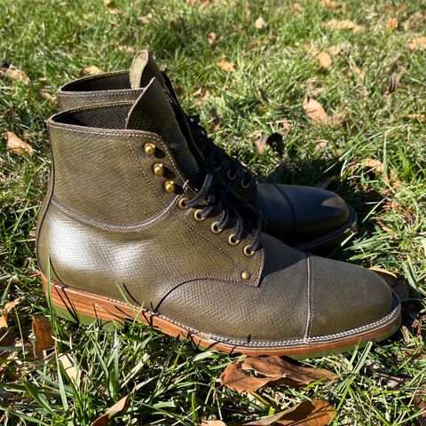 Iron Boots Type 1 in 1786 Russian Reindeer Hide