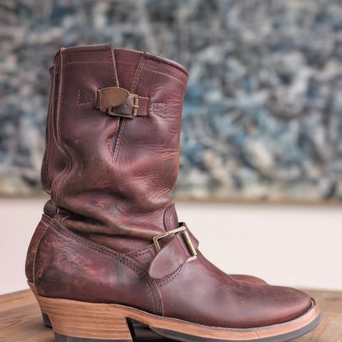John Lofgren Engeneers in Horween Burgundy Chromexcel Horsehide