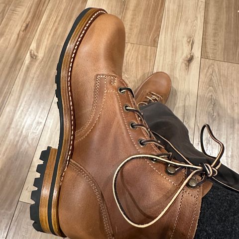 Truman Plain Toe Boot in Sesame Double Shot