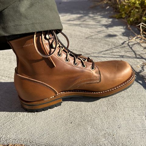 Truman Plain Toe Boot in Sesame Double Shot