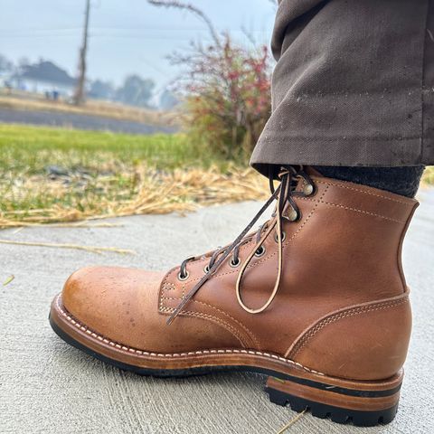 Truman Plain Toe Boot in Sesame Double Shot
