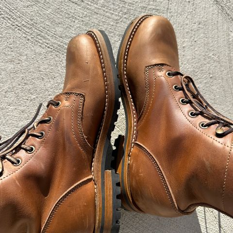 Truman Plain Toe Boot in Sesame Double Shot