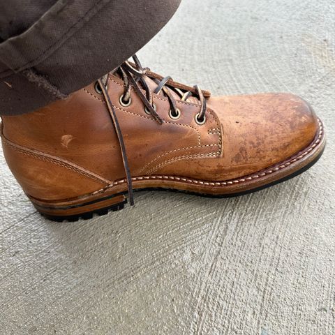 Truman Plain Toe Boot in Sesame Double Shot