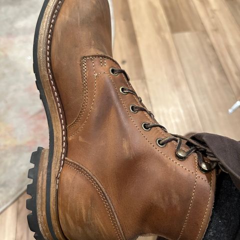 Truman Plain Toe Boot in Sesame Double Shot