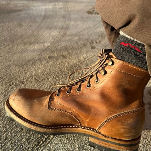 Truman Plain Toe Boot in Sesame Double Shot