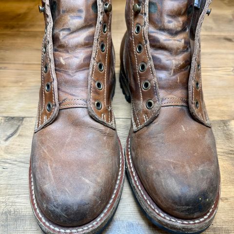 Truman Plain Toe Boot in Sesame Double Shot