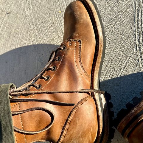 Truman Plain Toe Boot in Sesame Double Shot