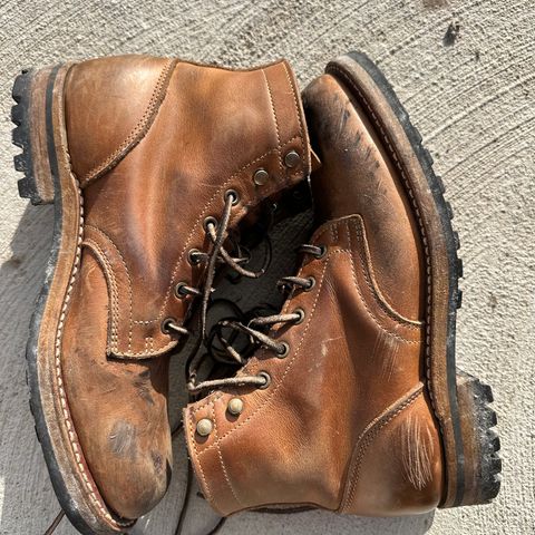 Truman Plain Toe Boot in Sesame Double Shot