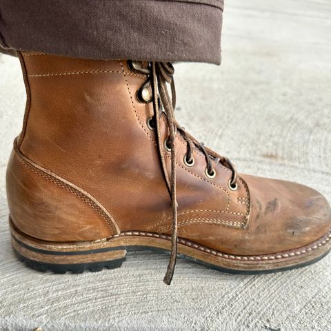 Truman Plain Toe Boot in Sesame Double Shot