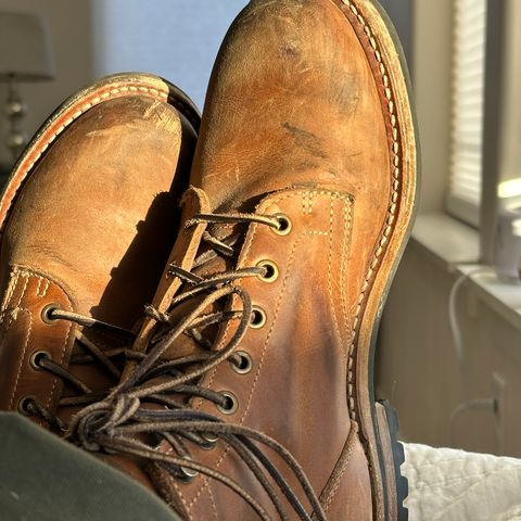 Truman Plain Toe Boot in Sesame Double Shot