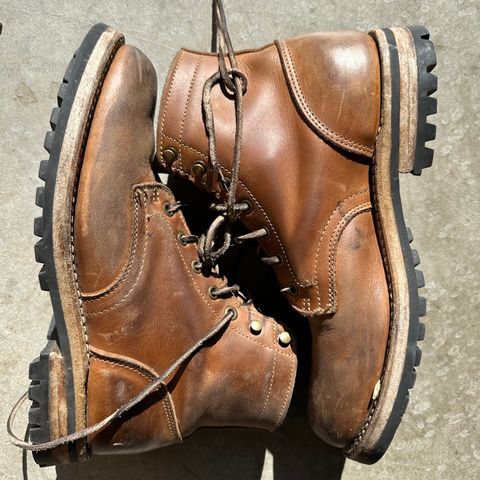 Truman Plain Toe Boot in Sesame Double Shot