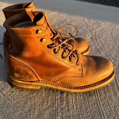 Truman Plain Toe Boot in Sesame Double Shot