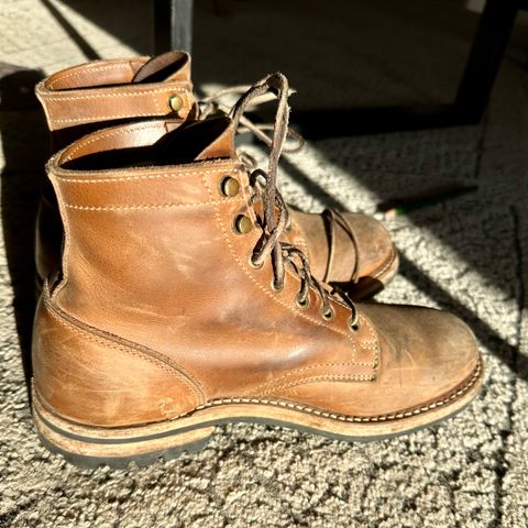 Truman Plain Toe Boot in Sesame Double Shot