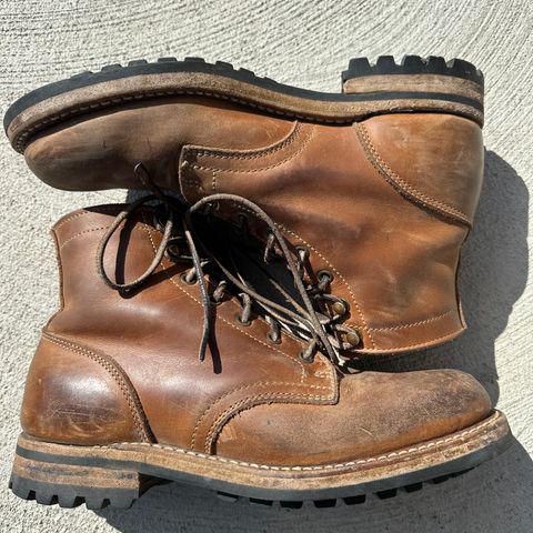 Truman Plain Toe Boot in Sesame Double Shot