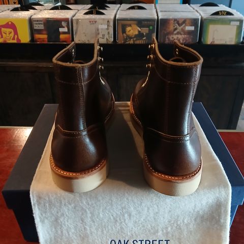 Oak Street Bootmakers Trench Boot in Horween Cinnamon Waxed Flesh