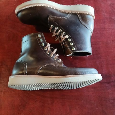Oak Street Bootmakers Trench Boot in Horween Cinnamon Waxed Flesh