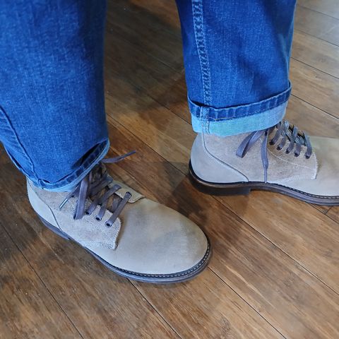 Oak Street Bootmakers Field Boot in Horween Natural Chromexcel Roughout