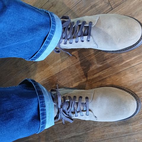 Oak Street Bootmakers Field Boot in Horween Natural Chromexcel Roughout