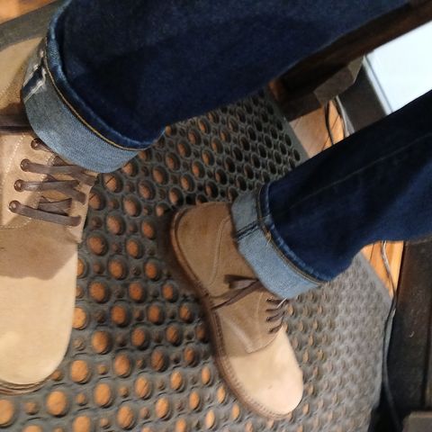 Oak Street Bootmakers Field Boot in Horween Natural Chromexcel Roughout